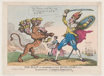 The Beast As Described In The Revelations, Chap. 13, Resembling Napoleon Buonaparte, July 22, 1808
