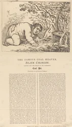 The Famous Black Coal Heaver, Black Charley, Looking into the Mouth of the Wonderful Coal Pit
