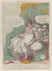 The First Night of My Wedding, or Little Boney No Match For an Arch Dutchess, April 25, 1810