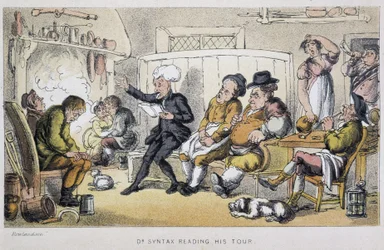 The doctor reading at a wake - in 