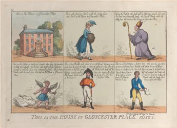 This is the House in Gloucester Place, Plate 1, May 26, 1809
