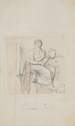 Tombstone, Claudia Italia as the Allegory of Music