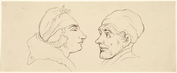 Two Caricatures: Man and Woman