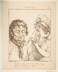Weeping Le Brun Travested, or Caricatures of the Passions