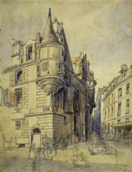 Hotel de Sens, Rue du Figuier, c.1833