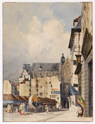 Rue des Prouvaires and Saint-Eustache Church