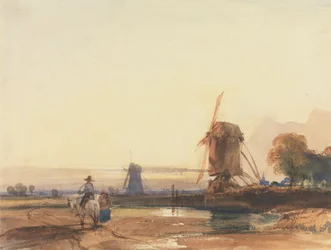 Landscape with Windmills