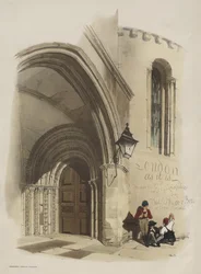 London As It Is: Doorway, Temple Church