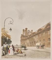 Picturesque Architecture in Paris, Ghent, Antwerp, Rouen: Pavillion de Flors, Tuileries, Paris