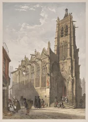 Picturesque Architecture in Paris, Ghent, Antwerp, Rouen: St. Severin, Paris
