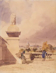 The Concorde Bridge seen from the terrace of the Tuileries