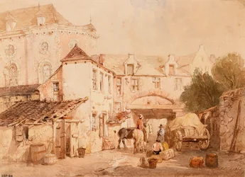 A Flemish Inn Yard