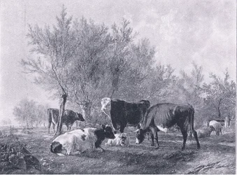 Landscape with cattle, from The Magazine of Art 1893, Cassell and Company