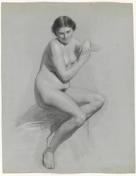 Seated Female Nude