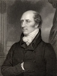 George Canning, Prime Minister, engraved by W. Holl, from 