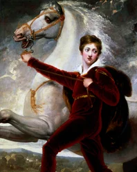 Portrait of a Boy in Red Velvet Suit