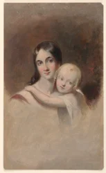 Study for "Portrait of Mrs. James Robb and her Three Children," Ogden Museum of Southern Art, New Orleans, LA