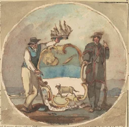 Study for "The Great Seal of the State of Delaware"