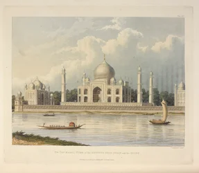 The Taj Mahal, Tomb of the Emperor Shah Jehan, illustration from 