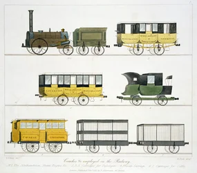 Coaches Employed on the Railway, Plate 7 from 