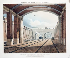 View Taken from Under the Hampstead Road Bridge, Looking Towards the Station at Euston Square