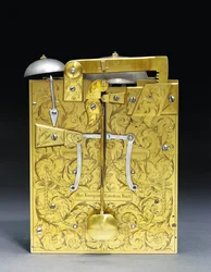 James II mounted striking bracket clock with pull quarter repeat, no. 166, c.1690-95
