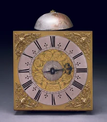 Square Dial of a Charles II Thirty Hour Longcase Clock, c.1680