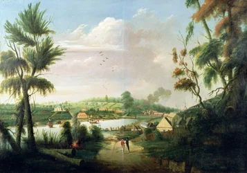 A direct north general view of Sydney Cove, 1794