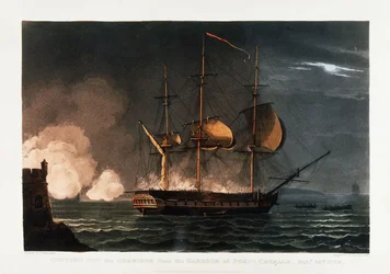 Cutting Out the Hermione from the Harbour of Porto Cavallo, October 25th 1799, c.1812-1816