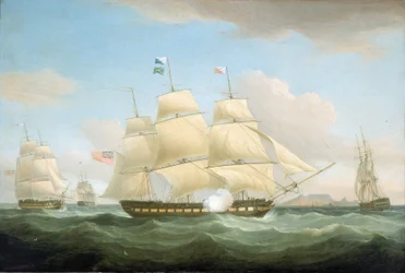 The East India Company trading vessels 