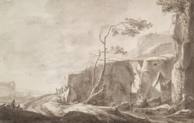 Rocky Landscape with a Stream