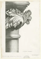 Interior of Lichfield Cathedral - Carved foliage