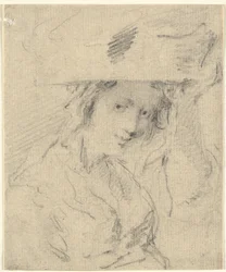 Woman with a Basket on Her Head