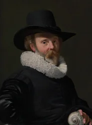 Portrait of a Man with a Shell