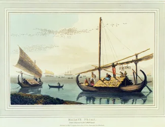 Malaye Proas, Plate 17 from 
