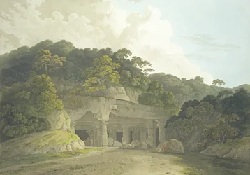 The Entrance to the Elephanta Cave, plate 58 from 