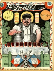14 July 1789 - 1901 - drawing by Theophile Alexandre Steinlen