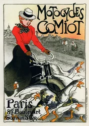Motocycles Comiot, Advertising Poster, 1899