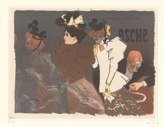 Cover Illustration for Asche by Fernand Vandérem