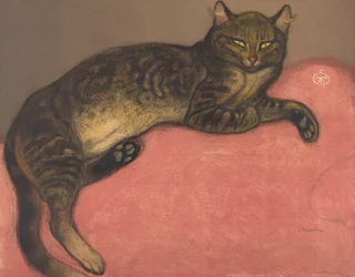 Winter: Cat on a Cushion