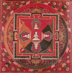 Thangka of a Vajrasattva Mandala
