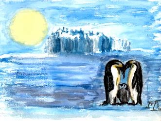 Emperor Penguin Family