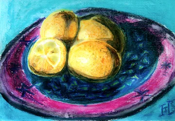 Vibrant Lemons Still Life