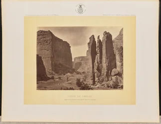 Canyon de Chelly. Walls of the Grand Canyon about 1200 Feet in Height