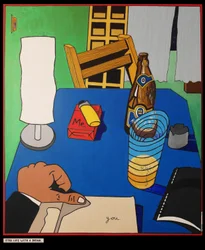 Still life with a drink, 2001