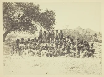 Group of Pah-Ute Indians, Nevada