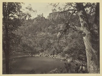 View on Apache Lake, Sierra Blanca Range, Arizona