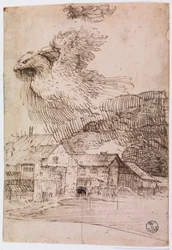 Houses and an Eagle