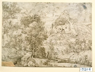 Landscape with Birds in Flight