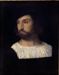 Portrait of Alfonso I of Este, Duke of Ferrara (Painting attributed to Titian)